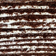 Cross-section of the chocolate honey cake